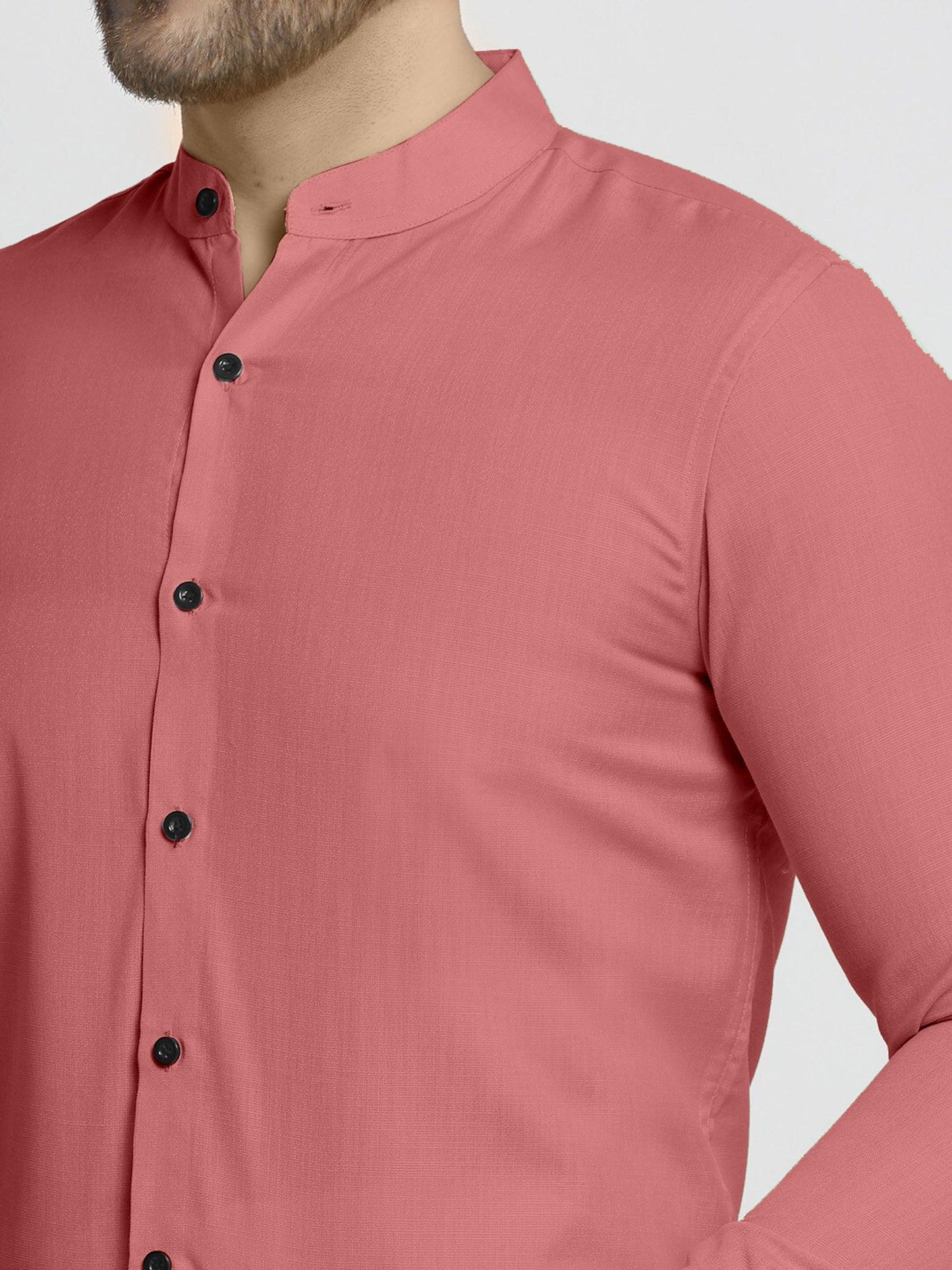 Slim fit Regular Cotton Casual Shirt with Mandarin(Chinese) Collar & full Sleeve #Shirt for Man