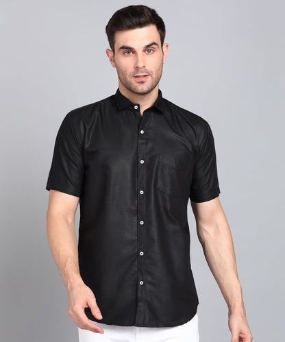 Slimfit,CUTWAY Collor Half Sleeve Cotton Spread Collor Shirts for Man
