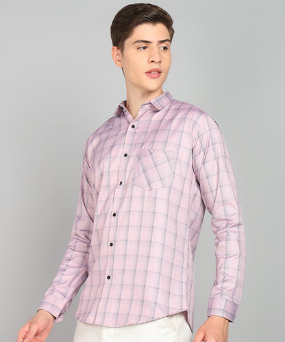 Slim fit Regular Checks Cotton Casual Shirt with Spread Collar & Full Sleeve #Shirt for Man