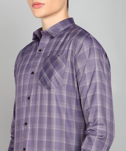 Slim fit Regular Checks Cotton Casual Shirt with Spread Collar & Full Sleeve #Shirt for Man